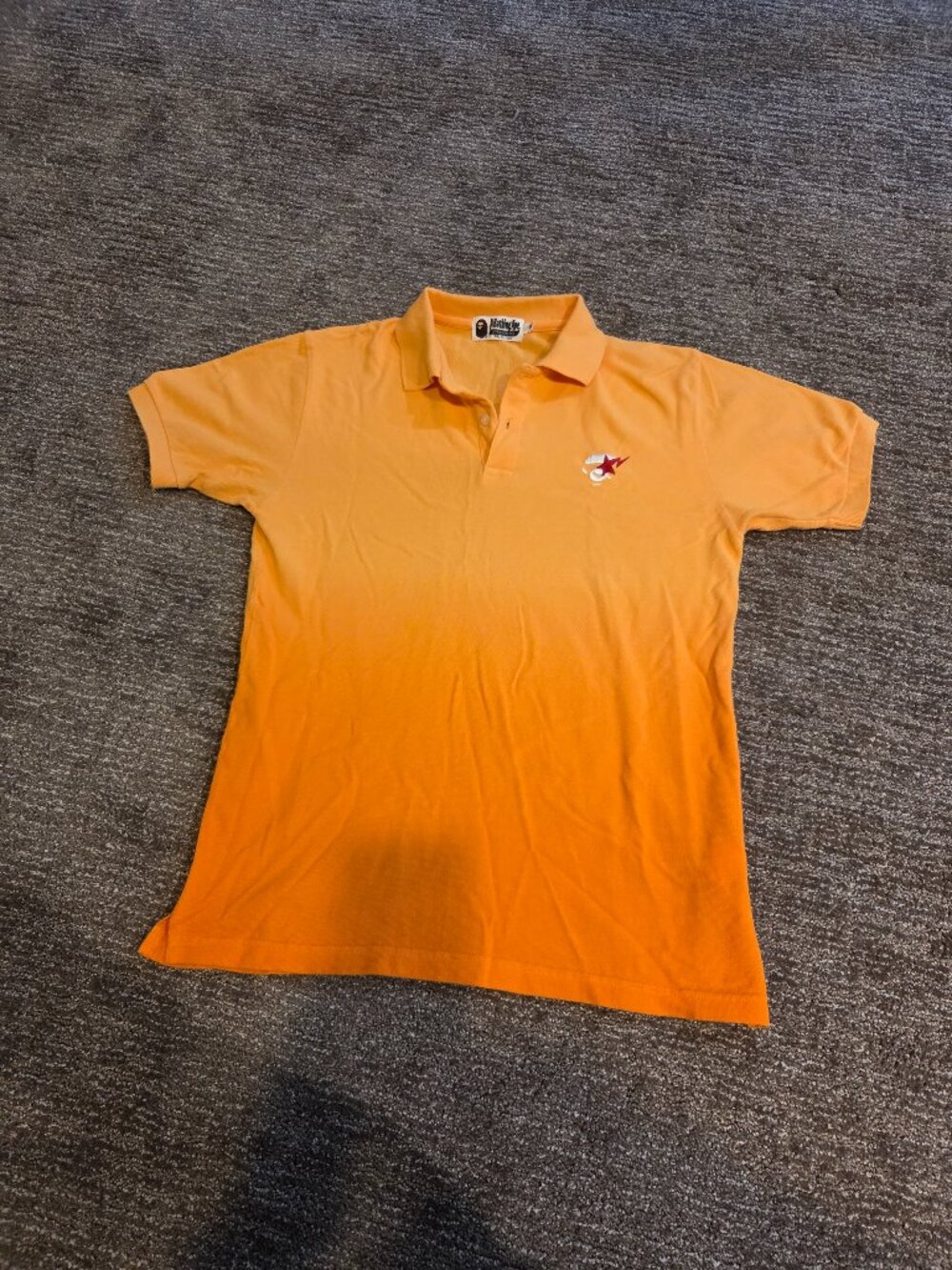BAPE Orange Polo